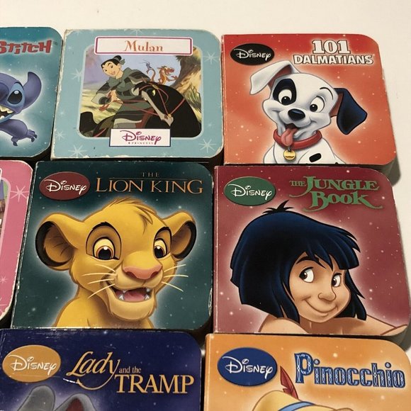 12 Disney Mini Children’s Pilbooks Mulan Lion King Lilo And Stitch Aladdin Dumbo - Picture 14 of 16